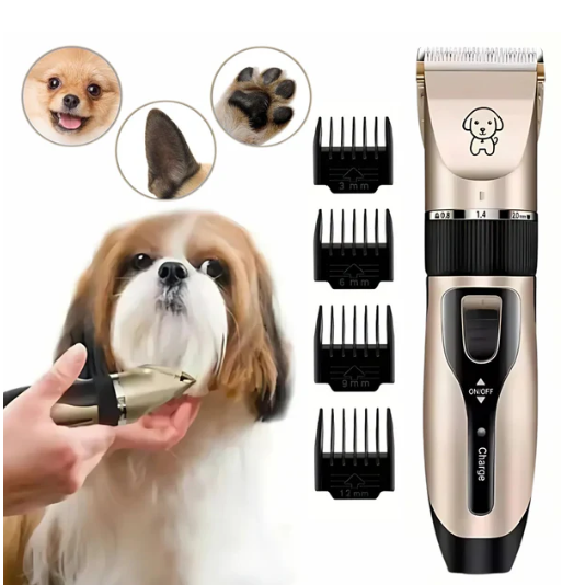 Trimmer Eléctrico para Perros y Gatos - Silencioso, Recargable y Profesional en Casa
