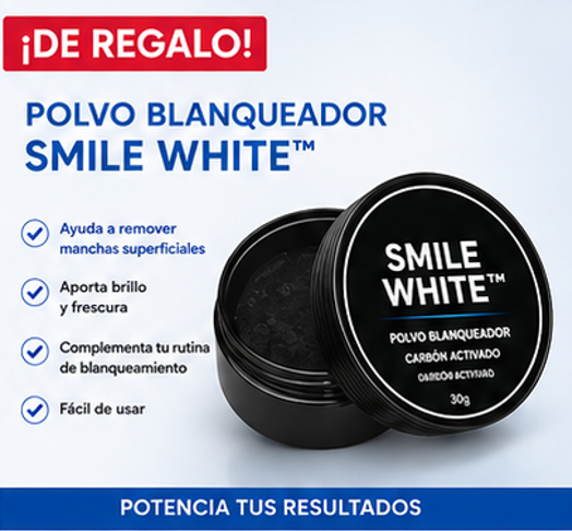 Tratamiento Blanqueador DENTAL! Con polvo quitamanchas de regalo!