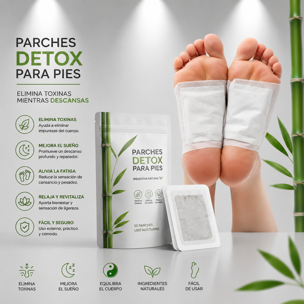 Parches desintoxicante para pies KINOKI ORIGINAL