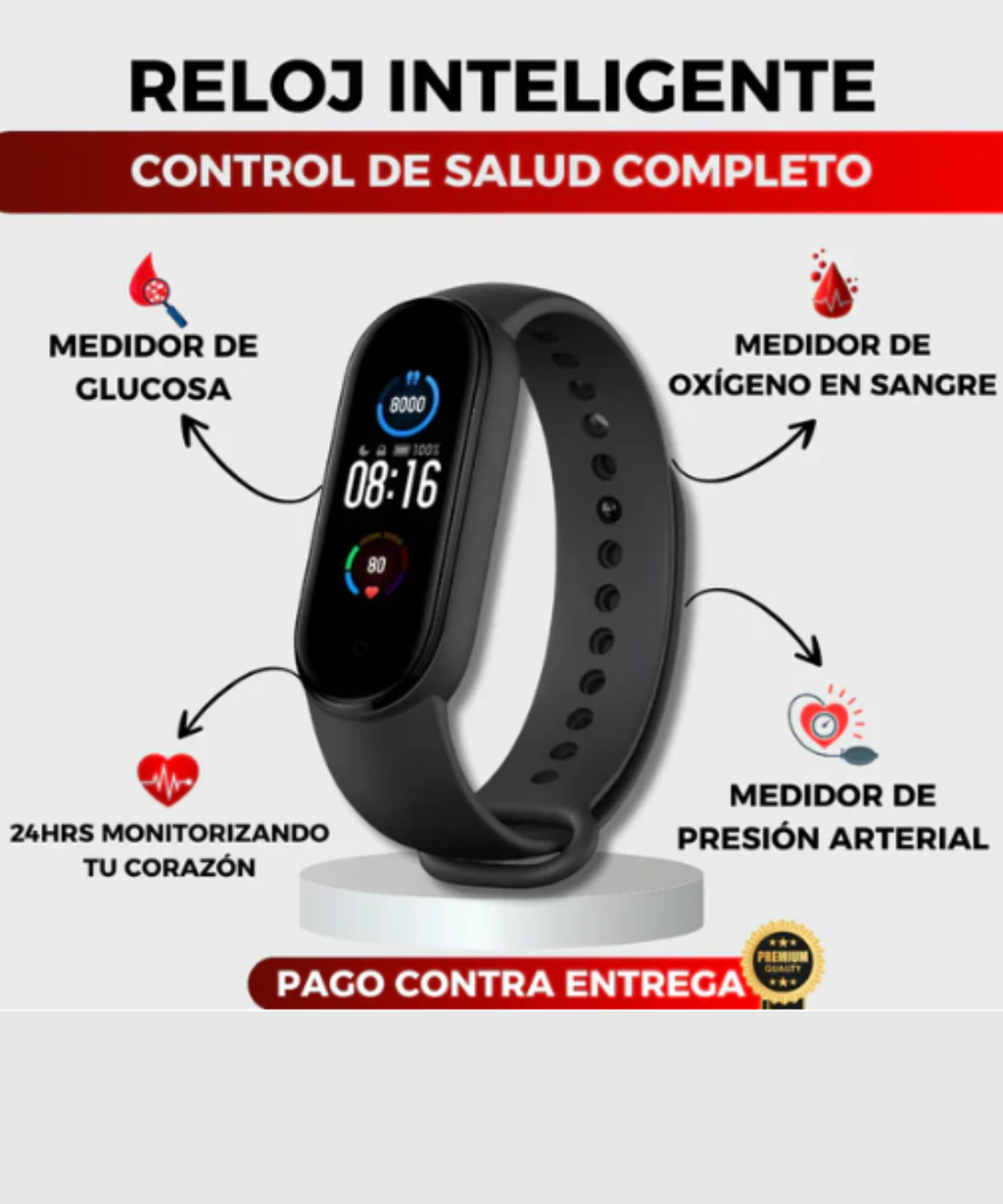 Reloj Inteligente con Medidor de Salud Completo - Envío gratis